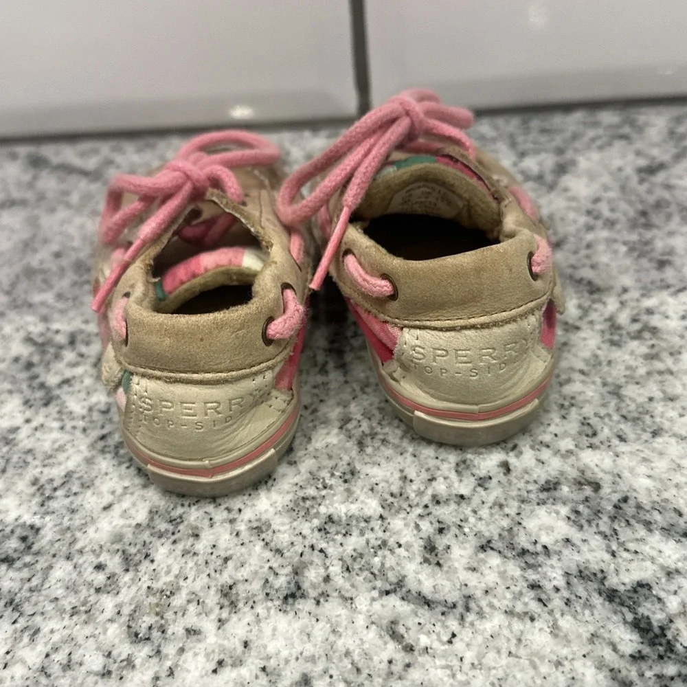 SPERRY INFANT Bluefish CRIB SHOES Leather‎ Pink Boat Shoes Slip On